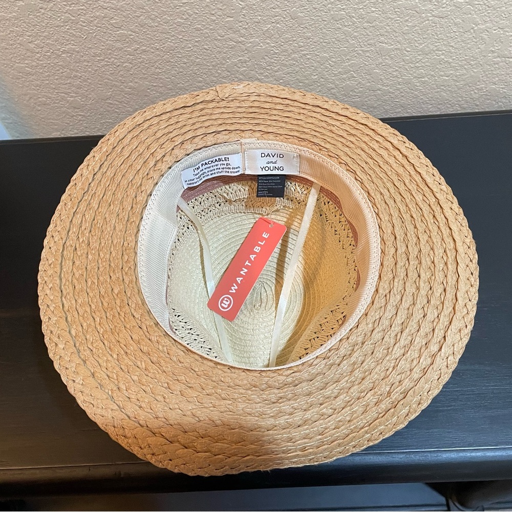Mixed Straw Panama Hat - Picture 6 of 7